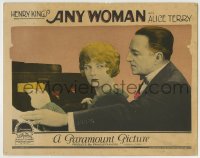 1r346 ANY WOMAN LC 1925 man gets too close to pretty Alice Terry by filing cabinet!