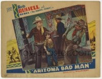 1r349 ARIZONA BAD MAN LC 1935 close up of Reb Russell protecting young boy from bad guys!