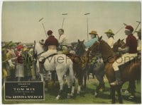1r351 ARIZONA WILDCAT LC 1927 great image of cowboy Tom Mix riding Tony with men playing polo!