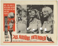 1r353 AS NATURE INTENDED LC 1963 three sexy naked women, actually filmed at a nudist colony!