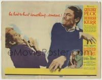 1r028 BELOVED INFIDEL TC 1959 Gregory Peck as F. Scott Fitzgerald had to hurt Deborah Kerr!