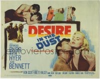 1r066 DESIRE IN THE DUST TC 1960 Raymond Burr, Martha Hyer, Joan Bennett, dangerous country romance