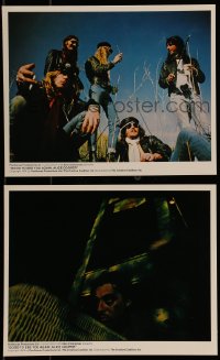 1s122 GOOD TO SEE YOU AGAIN ALICE COOPER 2 color 8x10 stills 1974 rock 'n' roll, guillotine!