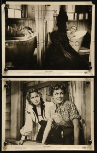 1s941 PONY EXPRESS 2 8x10 stills 1953 Jan Sterling and Rhonda Fleming, one naked in bath tubs!