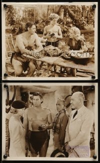 1s972 TARZAN & THE AMAZONS 2 8x10 stills 1945 Johnny Weissmuller, Brenda Joyce, Johnny Sheffield!