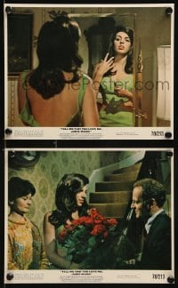 1s129 TELL ME THAT YOU LOVE ME JUNIE MOON 2 color 8x10 stills 1970 Otto Preminger, Liza Minnelli!