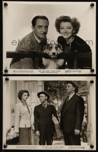 1s977 THIN MAN GOES HOME 2 8x10 stills 1944 images of William Powell, Myrna Loy & Asta the dog too!