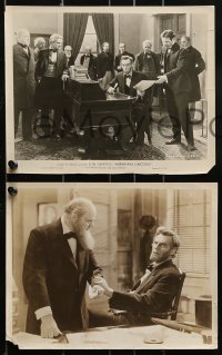 1s259 ABRAHAM LINCOLN 11 8x10 stills 1930 D.W. Griffith, great images of Walter Huston as Abe!