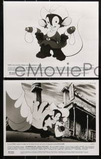 1s332 AMERICAN TAIL: FIEVEL GOES WEST 9 8x10 stills 1991 animated cartoon mouse cowboy western!