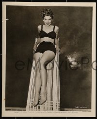 1s857 ANN DORAN 2 8x10 stills 1940s great full-length images of the star in sexy bathing suit!