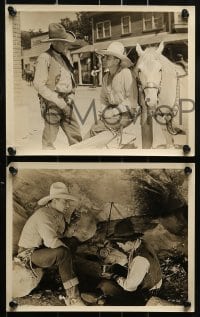 1s286 BRANDED 10 8x10 stills 1931 cowboy western images of Buck Jones, pretty Ethel Kenyon!