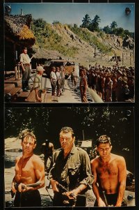 1s081 BRIDGE ON THE RIVER KWAI 5 color from 7.25x9.5 to 8x10 stills 1958 Holden, Hawkins, Lean!