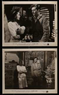 1s203 CHINA GIRL 15 8x10 stills 1942 great images of Gene Tierney, George Montgomery, McLaglen, Bari!