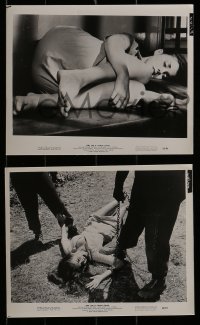 1s785 GIRL ON A CHAIN GANG 3 8x10 stills 1966 any girl that good lucking gotta be itching for action!