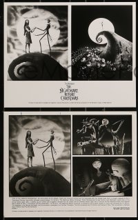 1s810 NIGHTMARE BEFORE CHRISTMAS 3 8x10 stills 1993 Tim Burton, Disney, great claymation images!