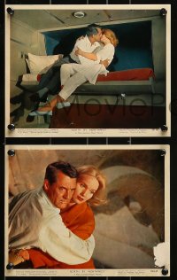 1s100 NORTH BY NORTHWEST 4 color 8x10 stills 1959 Cary Grant, Eva Marie Saint, Hitchcock classic!