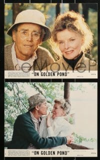 1s044 ON GOLDEN POND 8 8x10 mini LCs 1981 Katharine Hepburn, Henry Fonda, and Jane Fonda !