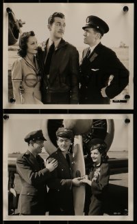 1s719 PIRATES OF THE SKIES 4 8x10 stills 1938 great images of Kent Taylor, Rochelle Hudson, Toomey!