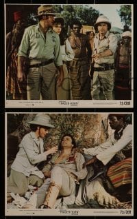 1s054 TRADER HORN 8 8x10 mini LCs 1973 Rod Taylor & Anne Heywood in the African jungle!