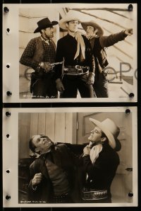 1s653 TWO GUN LAW 5 8x11 key book stills 1937 cowboy Charles Starrett, Peter B. Kyne, taken by Paul