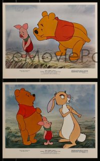 1s087 WINNIE THE POOH & TIGGER TOO 5 color 8x10 stills 1974 Walt Disney, Christopher Robin, Rabbit!