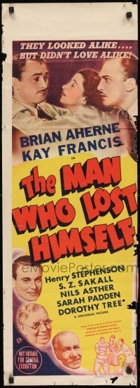 1t030 MAN WHO LOST HIMSELF long Aust daybill 1941 Kay Francis, Brian Aherne has a double!