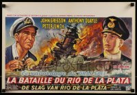 1t064 PURSUIT OF THE GRAF SPEE Belgian 1957 Powell & Pressburger's Battle of the River Plate!