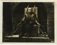 1w142 BRIDE OF FRANKENSTEIN 8x10.25 still 1935 best image of chained Boris Karloff from teaser 1sh!