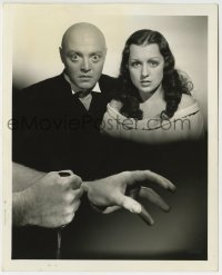 1w172 MAD LOVE deluxe 8x10 still 1935 Peter Lorre, Drake & killer hands by Clarence Sinclair Bull!
