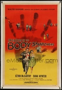 1w108 INVASION OF THE BODY SNATCHERS linen 1sh 1956 classic horror, the ultimate in science-fiction!