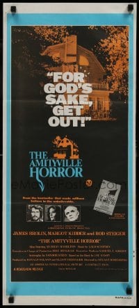 1x096 AMITYVILLE HORROR Aust daybill 1979 AIP, great image of haunted house, for God's sake get out
