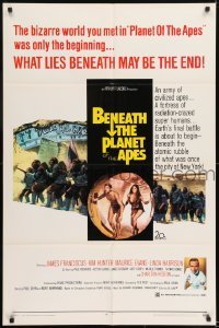 1x319 BENEATH THE PLANET OF THE APES 1sh 1970 sequel, what lies beneath may be the end!