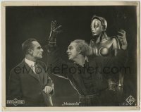 1x001 METROPOLIS German LC #6 1927 Fritz Lang, best image of Alfred Abel, Klein-Rogge & the robot!