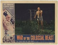 1x300 WAR OF THE COLOSSAL BEAST LC #7 1958 great close up of the monster grabbing power lines!