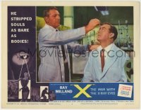 1x306 X: THE MAN WITH THE X-RAY EYES LC #4 1963 Ray Milland gets eye drops, cool sci-fi border art!
