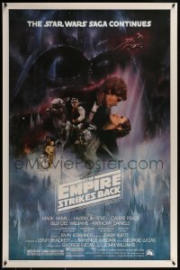 1y102 EMPIRE STRIKES BACK studio style 1sh 1980 classic Gone With The Wind style art by Kastel!
