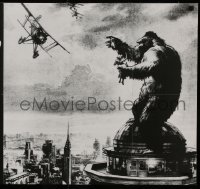 1y153 KING KONG German R1980s art of ape with Fay Wray on Empire State like 1938 re-release!