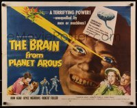 1y039 BRAIN FROM PLANET AROUS 1/2sh 1957 he has terrifying power unequalled by men or machines!