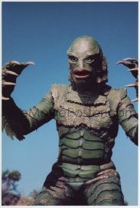 1y329 CREATURE FROM THE BLACK LAGOON color 10x15 RE-STRIKE photo 2010s best c/u of Gill Man on land!