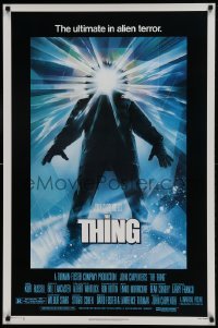 1y134 THING 1sh 1982 John Carpenter classic sci-fi horror, Drew Struzan, regular credit design!