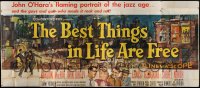 1z037 BEST THINGS IN LIFE ARE FREE 24sh 1956 Michael Curtiz, Gordon MacRae, Sheree North, cool art