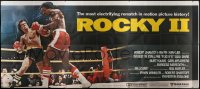 1z042 ROCKY II 24sh 1979 Sylvester Stallone & Carl Weathers fight in ring, boxing sequel!
