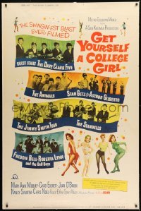1z240 GET YOURSELF A COLLEGE GIRL 40x60 1964 hip-est happiest rock & roll show, Dave Clark 5 & more!