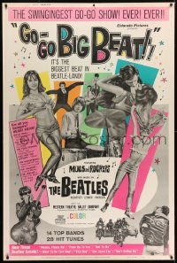1z244 GO-GO BIGBEAT 40x60 1965 The Beatles and other rockers, the swingingest go-go show ever!