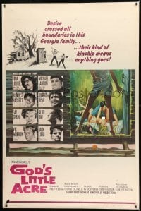 1z243 GOD'S LITTLE ACRE 40x60 R1967 Aldo Ray & sexy Tina Louise, anything goes in this Georgia family!