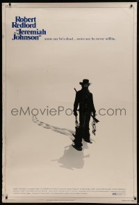 1z251 JEREMIAH JOHNSON 40x60 1972 Robert Redford as trapper, directed by Sydney Pollack!