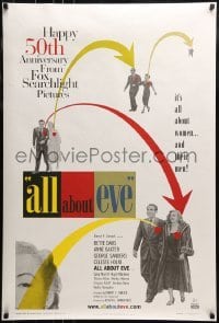 1z316 ALL ABOUT EVE DS 1sh R2000 Bette Davis & Anne Baxter, Monroe, image from original one sheet!