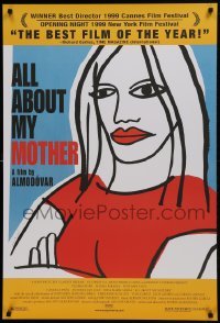 1z317 ALL ABOUT MY MOTHER DS 1sh 1999 Pedro Almodovar's Todo Sobre Mi Madre, cool art by Marine!