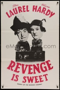 1z345 BABES IN TOYLAND 1sh R1960s great image of Laurel & Hardy, Revenge is Sweet!