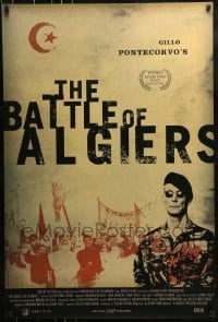 1z375 BATTLE OF ALGIERS 1sh R2003 Gillo Pontecorvo's La Battaglia di Algeri, war image!
